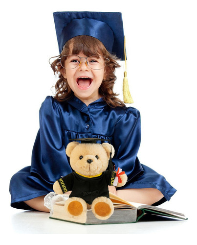 Peluche De Graduación Oso Con Bolsa Regalo Y Tarjetas