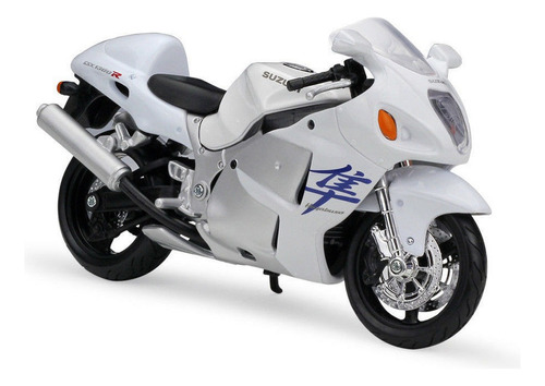   Maisto Suzuki Gsx 1300r Hayabusa 1/12 Blanco Fundido A