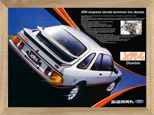 Ford Sierra Xr4 , Cuadro, Poster, Auto, Publicidad     C283