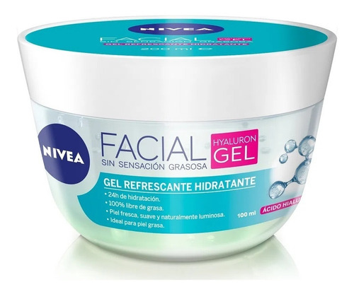 Gel Facial Nivea Hyaluron X 100 - mL a $266