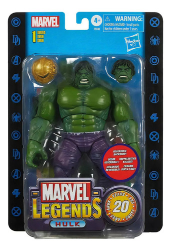 Marvel Legends 20th Anniversary Hulk Diseño Retro