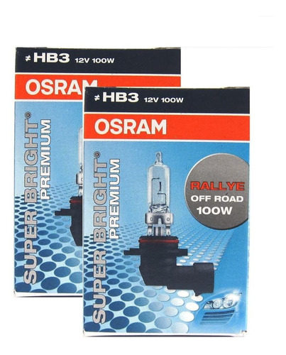 Bombillos Osram X2 Super Bright Premium Hb3 12v 100w