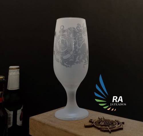 Imagem 3 de 4 de Taça Floripa Para Cerveja Jateamento Total Meu Time Favorito