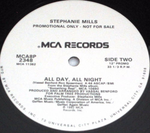 Stephanie Mills - All Day All Night Single Promo Usa Lp