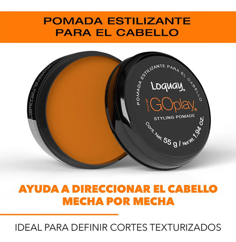 Set Fijadores De Cabello, Plix, Pasta, Pomada Y Cera Loquay