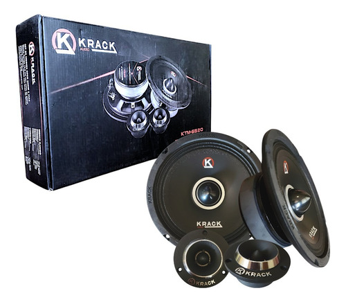 Set De Medios 6.5 Open Show 300w Tweeter Bala Krack Audio