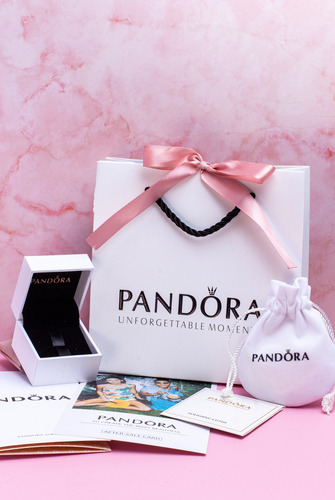 Charm Pandora Monster Inc Logo Plata Azul