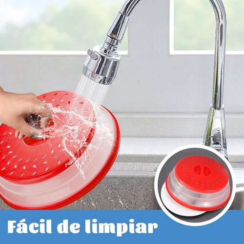 2pcs Tapa Para Microondas Plegable De Silicona, Cubierta De