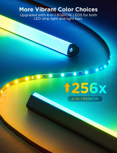 Govee Tv Backlight 3 Lite Kit, 11.8 Pies Rgbicw Wi-fi Tv Led
