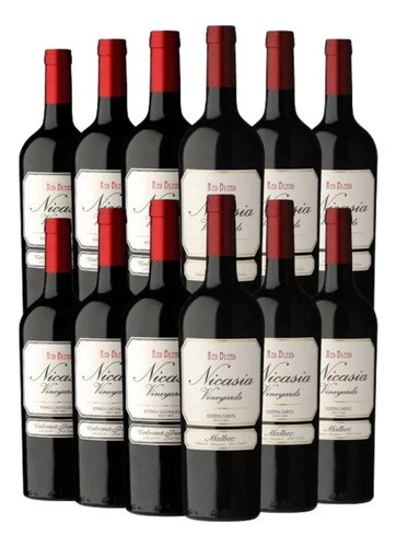 Vino Nicasia Vineyards Red Blend Malbec 750 Ml Caja X 12 U
