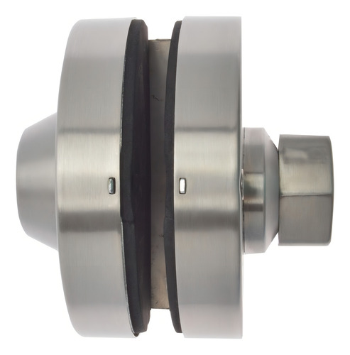 Chapa Brüken Para Puertas De Vidrio Acero Inoxidable Color Plata