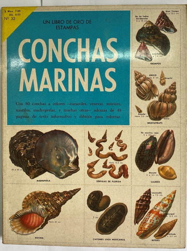 Libro De Oro De Estampas, Conchas Marinas, Novaro, Cr01