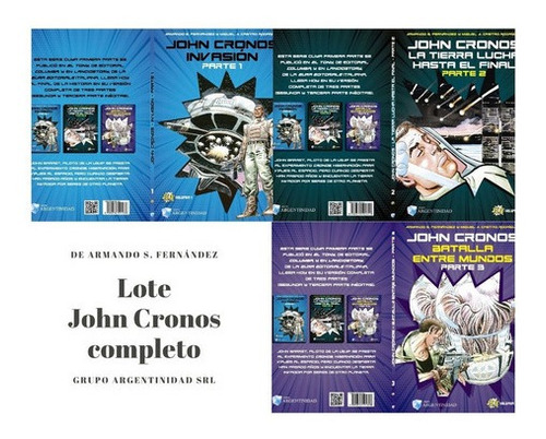 Lote John Cronos Serie Completa + Memorias De Un Guionista