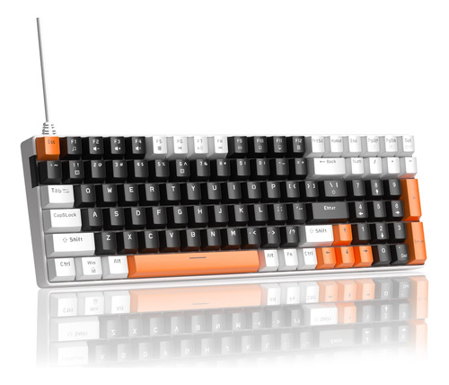 Camiysn Teclado Mecanico Con Cable Para Juegos, Teclado Comp