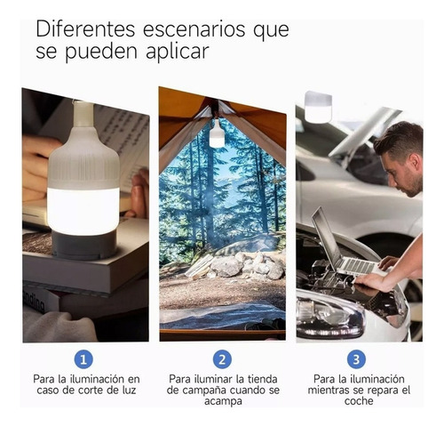 Holofotes Portáteis Para Casa Led Com Gancho Usb Recarregáve