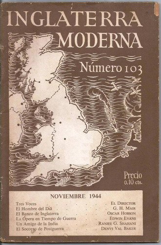 Revista Inglaterra Moderna Nº 103 -  Vv Aa - 2º Guerra 1944