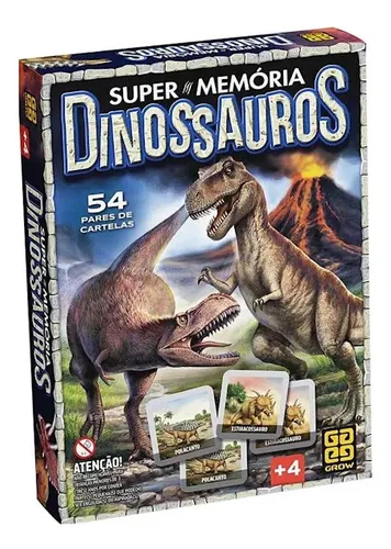 Jogo Da Memória - Dinossauros Super Memória - Grow 4210