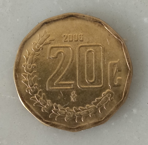 Moneda 20 Centavos 2006 Sin Circular Brillo Original 