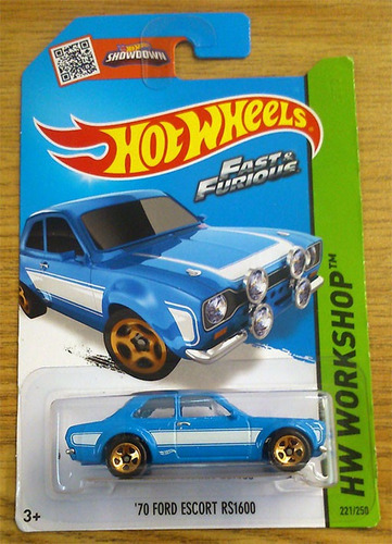 Hotwheels 70 Ford Escort Rs1600 Fast & Furious