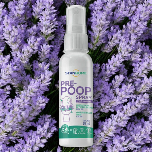 Pre-poop Neutralizador De Olores Spray Para Wc Lavanda 3pz