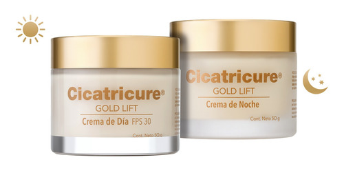 Crema De Día O Noche Cicatricure Gold Lift Fps 30 Frasco 50g