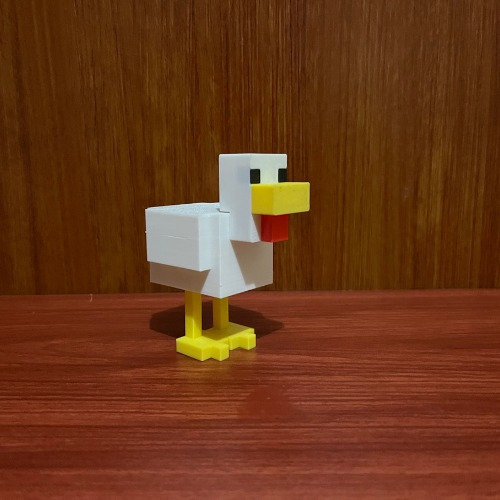 Figura De Acción Pollo Minecraft Impresion 3d Alex Gallina