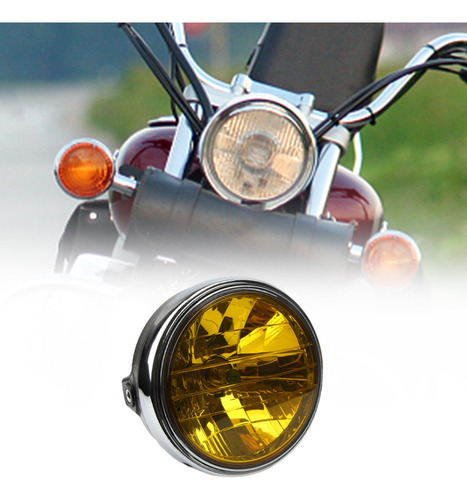 Faro De Motocicleta Faro De Motocicleta Redondo Compatible