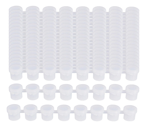 20x Mini Tiras De Botes De Pintura Vacías, Tiras 5ml 22,5cm
