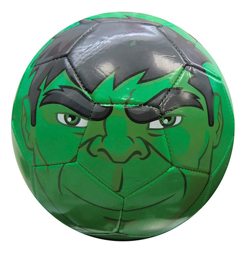 Pelota Infantil Fútbol Cuero Nº3 Avengers Color Verde