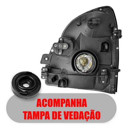 Par Farol Dianteiro Hr Cromado Seta Ambar 2004 A 12