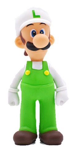 Figura Luigi White Hat 13 Cms Pvc