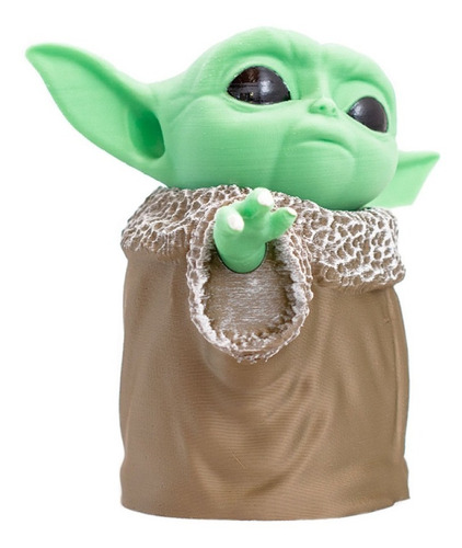 Imagen 2 de 5 de Baby Yoda Star Wars Figura Impresa En 3d Excelente Calidad