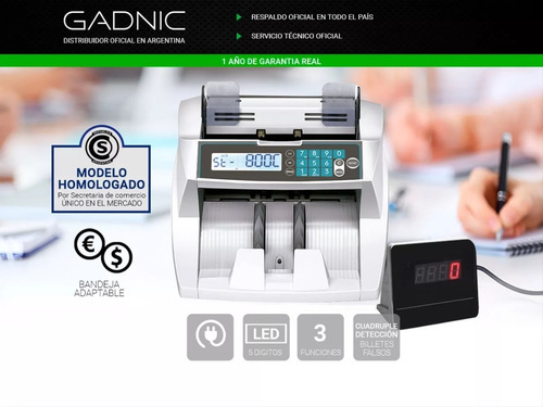 Contadora Billetes Contar Máquina Cuenta Dinero Detector