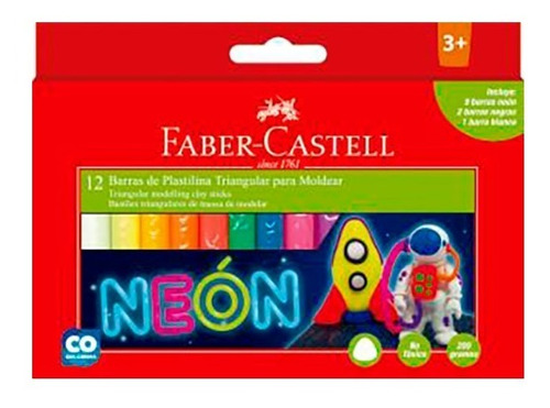 Plasticina 12 Neon Faber Castell