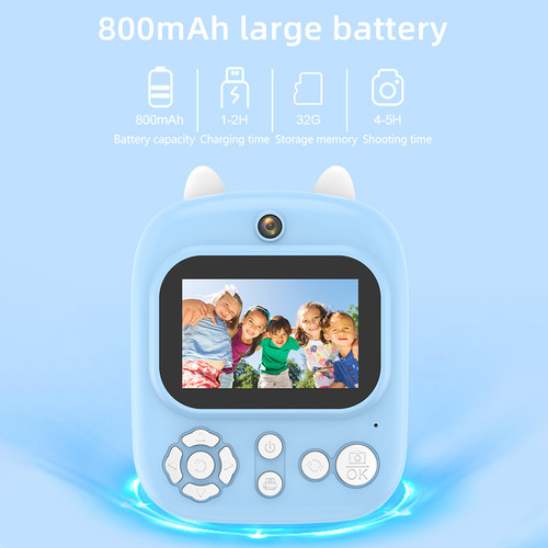Cámara Infantil Kids Print Digital Para Niños 1080p Digital