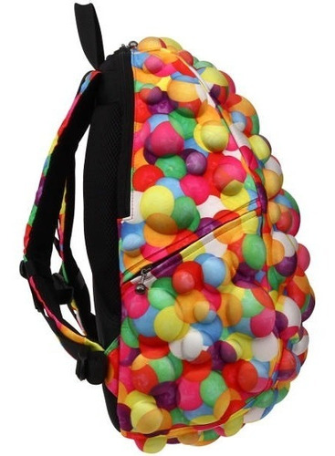 Mochila Madpax Relieve Backpack Laptop 3d Bolitas Chicle Fun