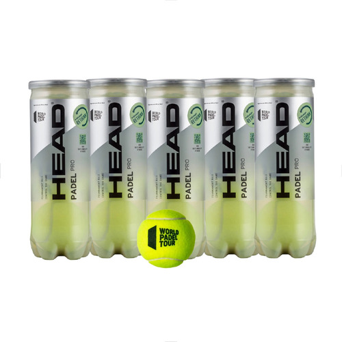 Pack De 4 Botes Pelotas Head Padel Pro Tenis C/3 Pzas C/u