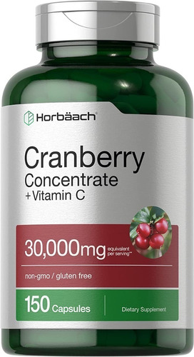 Cranberry 30,000 Mg + Vitamin C 150 Cap Triple Fuerza 