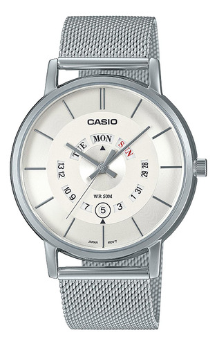 Reloj Casio Mtp-b135m-7a Acero Hombre Plateado