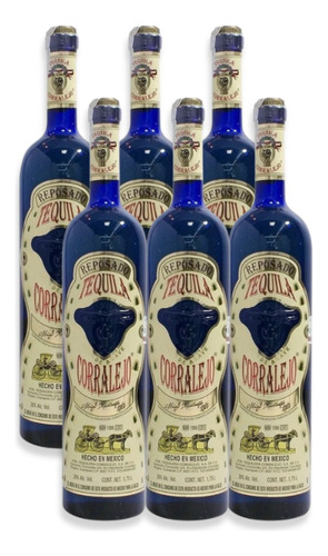 Tequila Corralejo Reposado 100% De Agave 750ml Caja X6