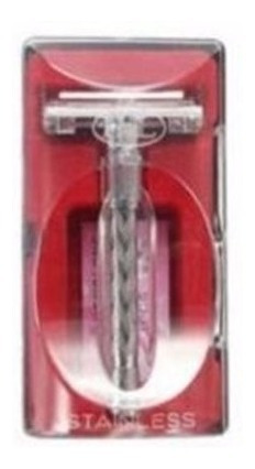 Afeitadora Manual Acero Inoxidable Clasica Con Hojilla Ypt