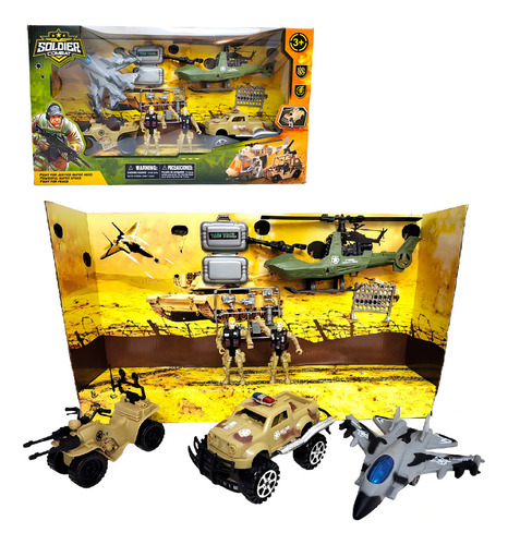 Set De Figuras De Acción Sebigus Soldier Combat 55070 Militar