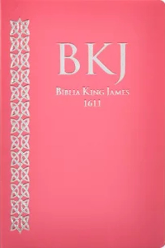 Bíblia De Mulher Slim King James Letra Normal Capa Luxo Rosa