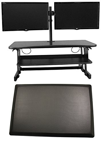 Rocelco Dadr Heavy Duty Standing Desk Height Adjustable