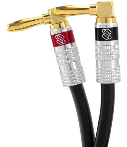 Imagen 4 de 4 de Conector Para Parlantes Conexion Banana Ángulo Recto - Hifi