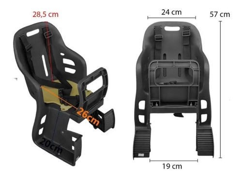 Bagageiro E Cadeirinha Bicicleta Aro 29 26 Garupa 40kg Bike