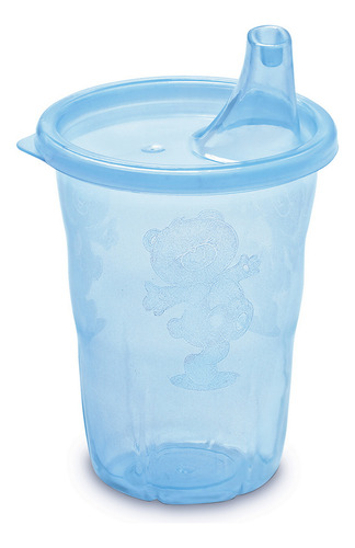 Copo Adoleta Bebê Porta Suco 200ml Translúcido C/ Alça
