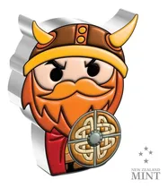 Comprar Moneda Chibi De Plata 2022 Niue Guerreros Historia Vikingo