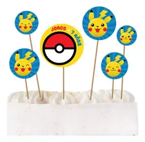 Comprar Cake Topper Pokemon Personalizado Adorno Torta Picachu