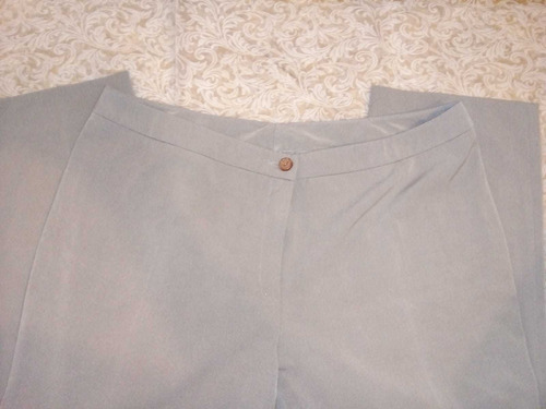 Pantalón De Vestir Dama Xxl Gris Medio Impecable ,t/especial